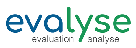Logo evalyse, Evaluationen & sozio-ökonomische Analysen
